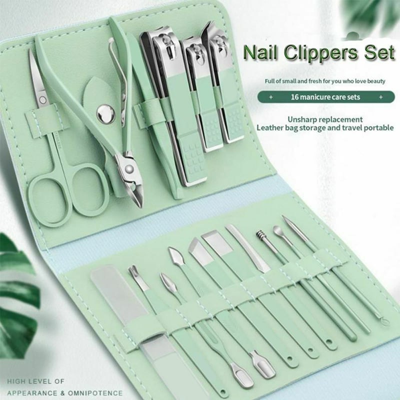 16‑in‑1 Stainless Steel Nail Clipper Set